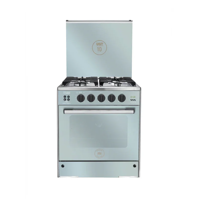 Unionaire Platnium 5 Digital Gas Cooker, 4 Burners, 60 cm, Stainless Steel - C66SS-GC-447-IDSF-U5-AL - ESTORES Main image