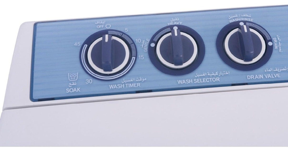 Toshiba Top Loading Half Automatic Washing Machine , With 2 Motors , 7 Kg , White - Vh - 720
