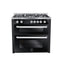 Unionaire Multi-Cook Digital Gas Cooker, 5 Burners, 90 cm, Stainless Steel Black - C69SS-GC-383-IDSF-DV-AL - ESTORES