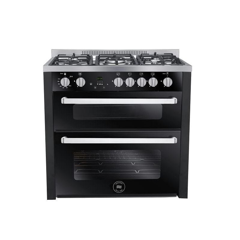 Unionaire Multi-Cook Digital Gas Cooker, 5 Burners, 90 cm, Stainless Steel Black - C69SS-GC-383-IDSF-DV-AL