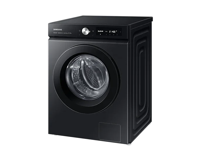 غسالة سامسونج الرقمية ذات التحميل الأمامي بالكامل مع تقنية العاكس، سعة 11 كجم، أسود - WW11B1534DABAS  Secondary image