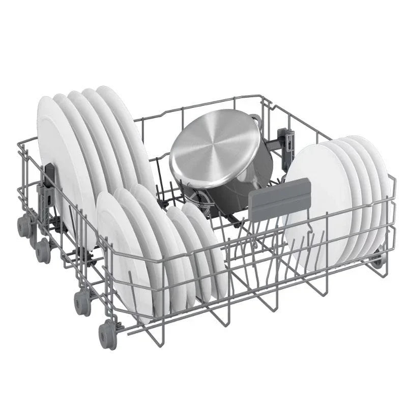 Beko Digital Built-In Dishwasher With Inverter Technology, 15 Place Settings, 6 Programs, Silver - BDFN26520XQ - ESTORES