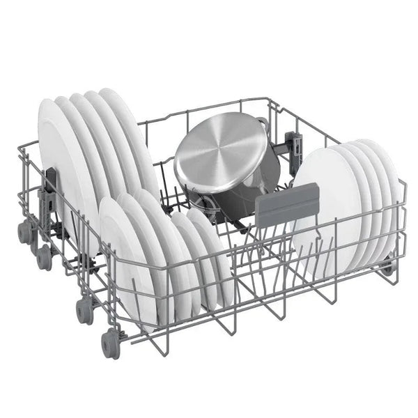 Beko Digital Built-In Dishwasher With Inverter Technology, 15 Place Settings, 6 Programs, Silver - BDFN26520XQ - ESTORES