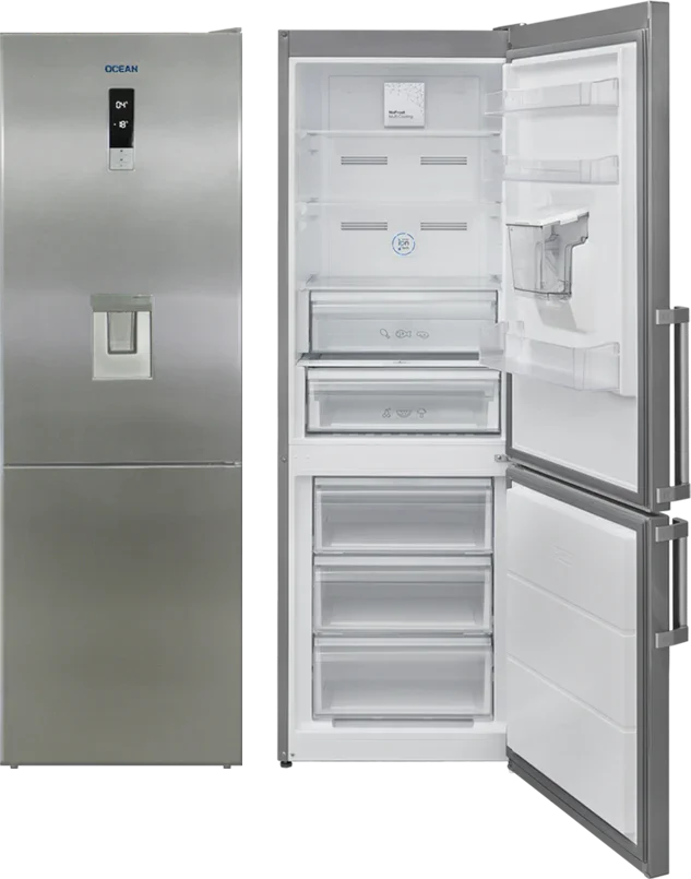 Ocean Combi Digital No Frost Refrigerator, 324 Liters, Silver - CNF4101TDXA - ESTORES