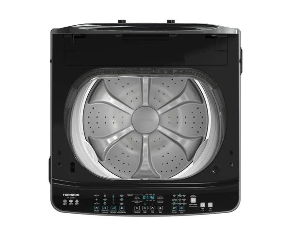 TORNADO Digital Top Automatic Washing Machine , 15 Kg , With Ddm Inverter Motor , Stainless Steel - Twt - Tld15Rsc - ESTORES