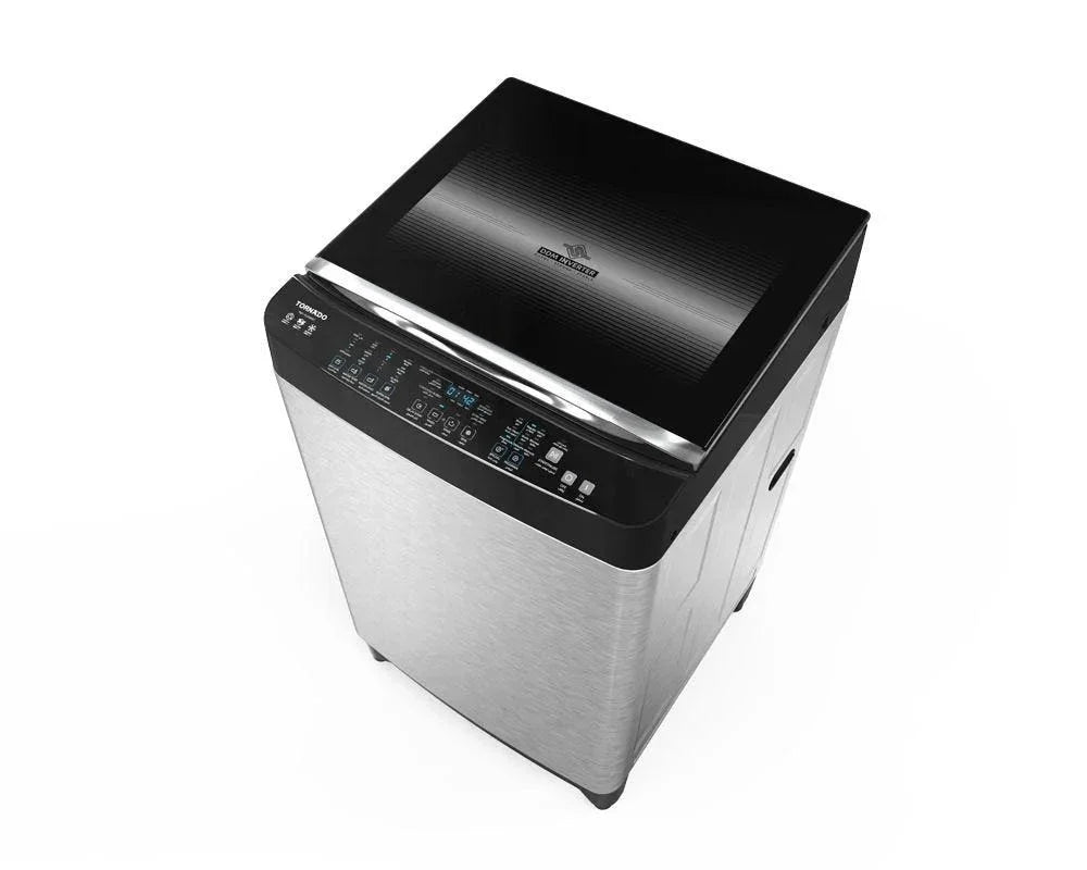 TORNADO Digital Top Automatic Washing Machine , 15 Kg , With Ddm Inverter Motor , Stainless Steel - Twt - Tld15Rsc - ESTORES