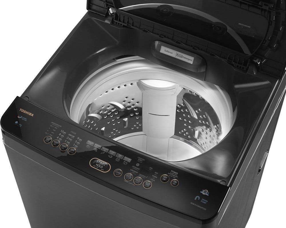 Toshiba Top Automatic Washing Machine 11 Kg With Pump In Silver Color - Aew - E1150Sup(Ds)