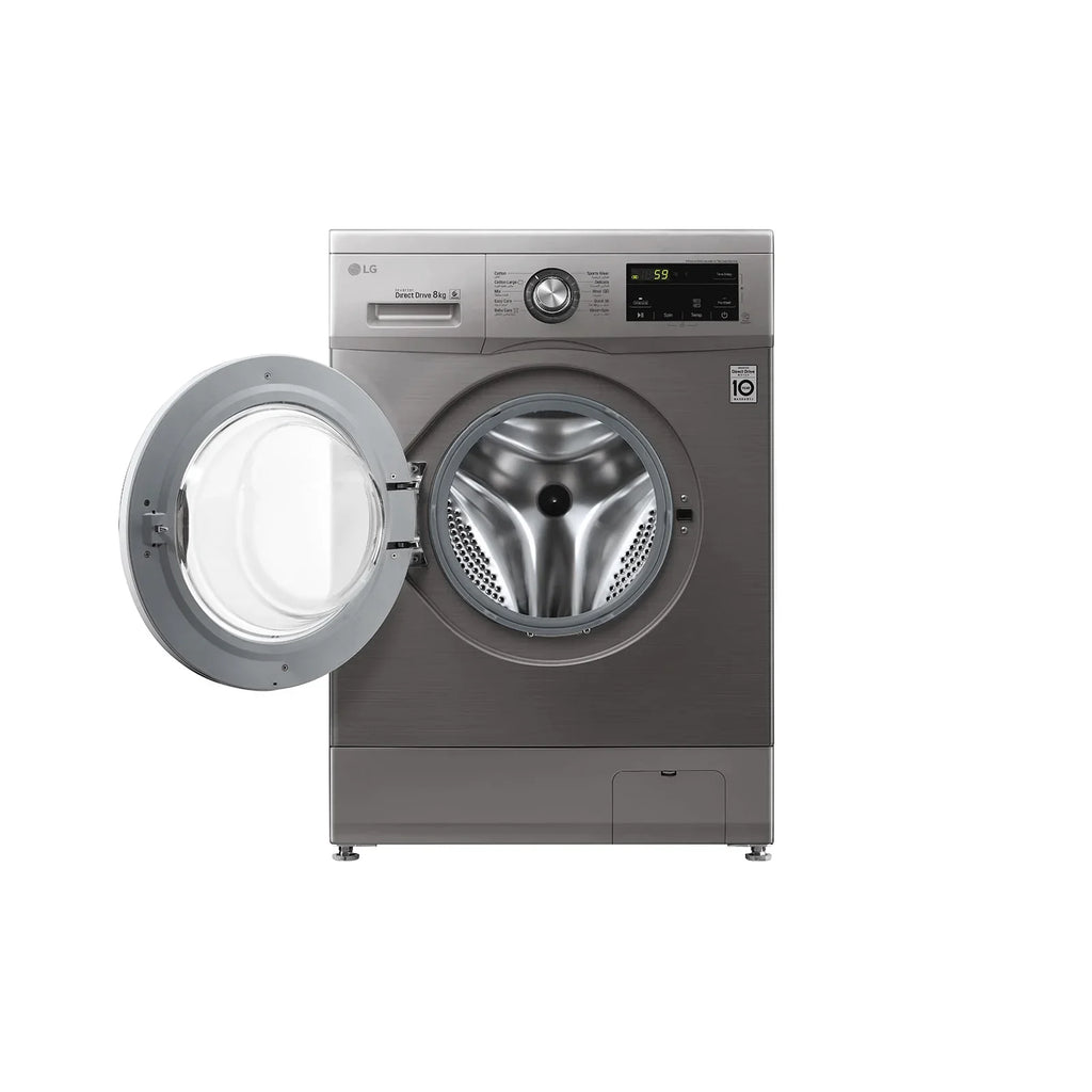 LG Digital Front Loading Full Automatic Washing Machine , 8 Kg , Inverter Motor , Silver - Fh2J3Tng5 - ESTORES