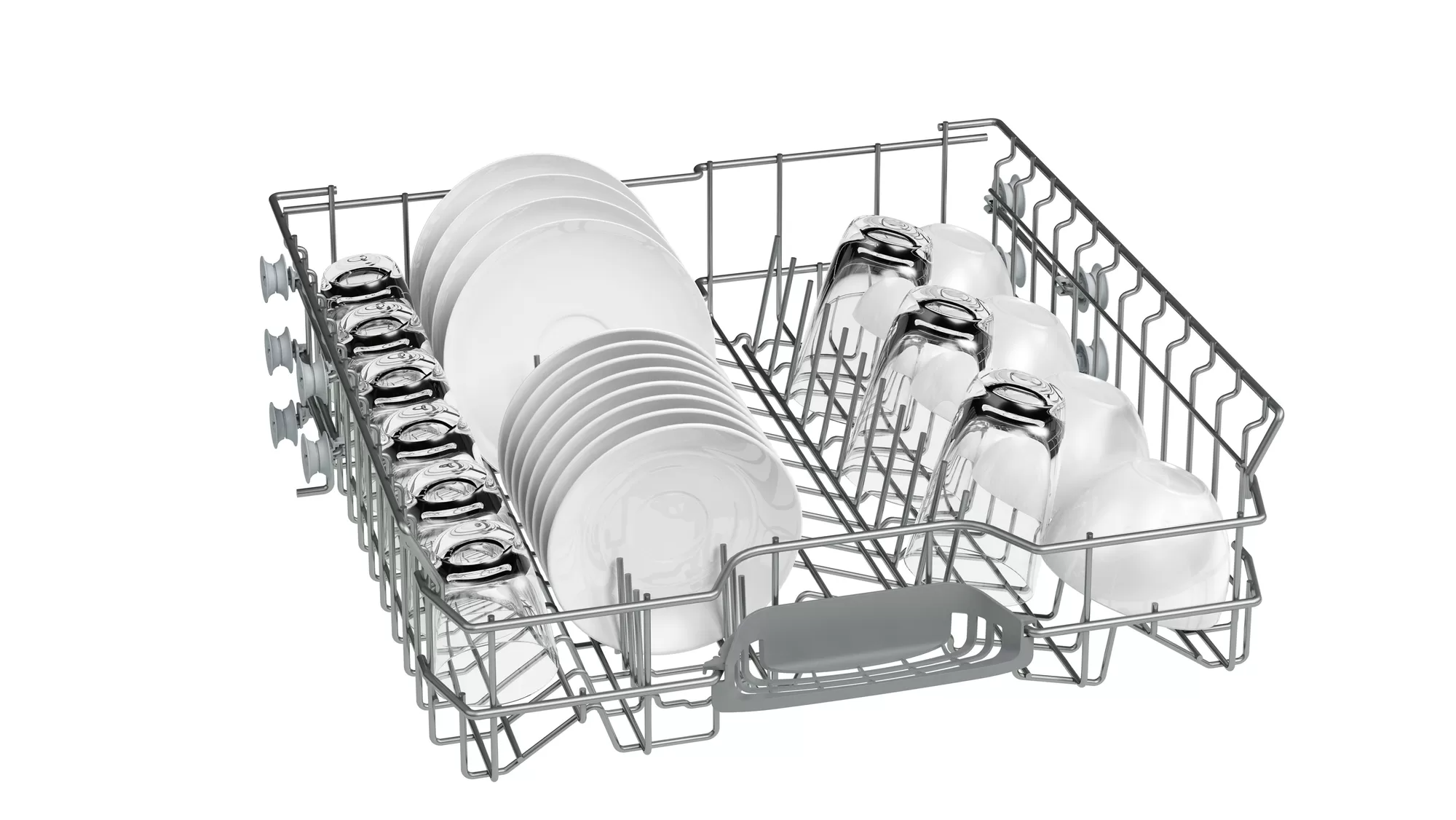 Bosch Built-In Dishwasher, 12 Place Settings, 5 Programs, White - SMV25DX00T
