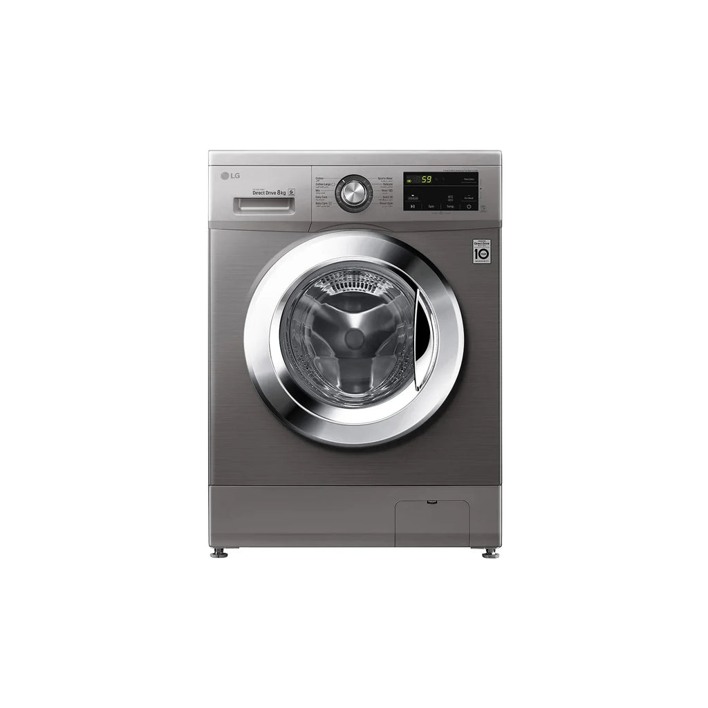 LG Digital Front Loading Full Automatic Washing Machine , 8 Kg , Inverter Motor , Silver - Fh2J3Tng5 - ESTORES