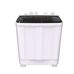 TORNADO Top Load Half Automatic Washing Machine, 10 kg, White Black - TWH-Z10DNE(W)BK