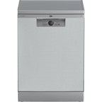 Beko Digital Built-In Dishwasher With Inverter Technology, 15 Place Settings, 6 Programs, Silver - BDFN26520XQ - ESTORES