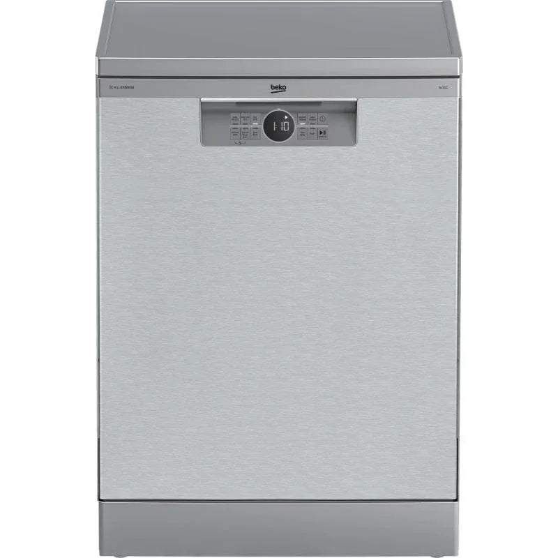 Beko Digital Built-In Dishwasher With Inverter Technology, 15 Place Settings, 6 Programs, Silver - BDFN26520XQ - ESTORES