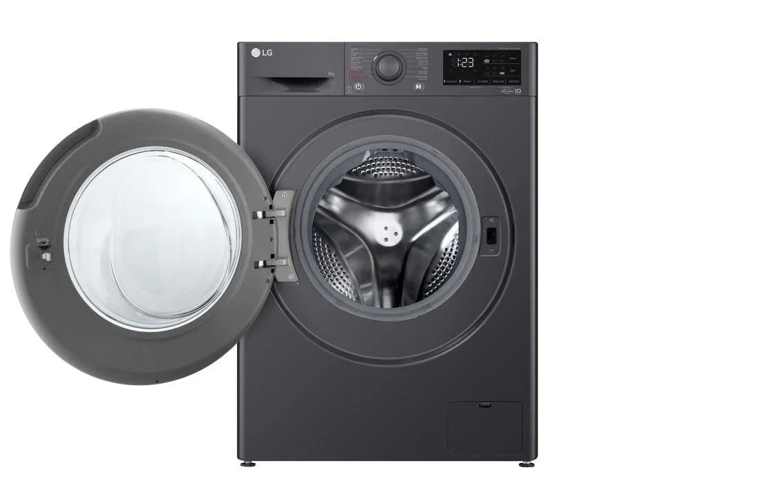 LG Vivace Front Load Full Automatic Washing Machine With Inverter Technology, 9 kg, Dark Silver - F4R3VYG6J - ESTORES