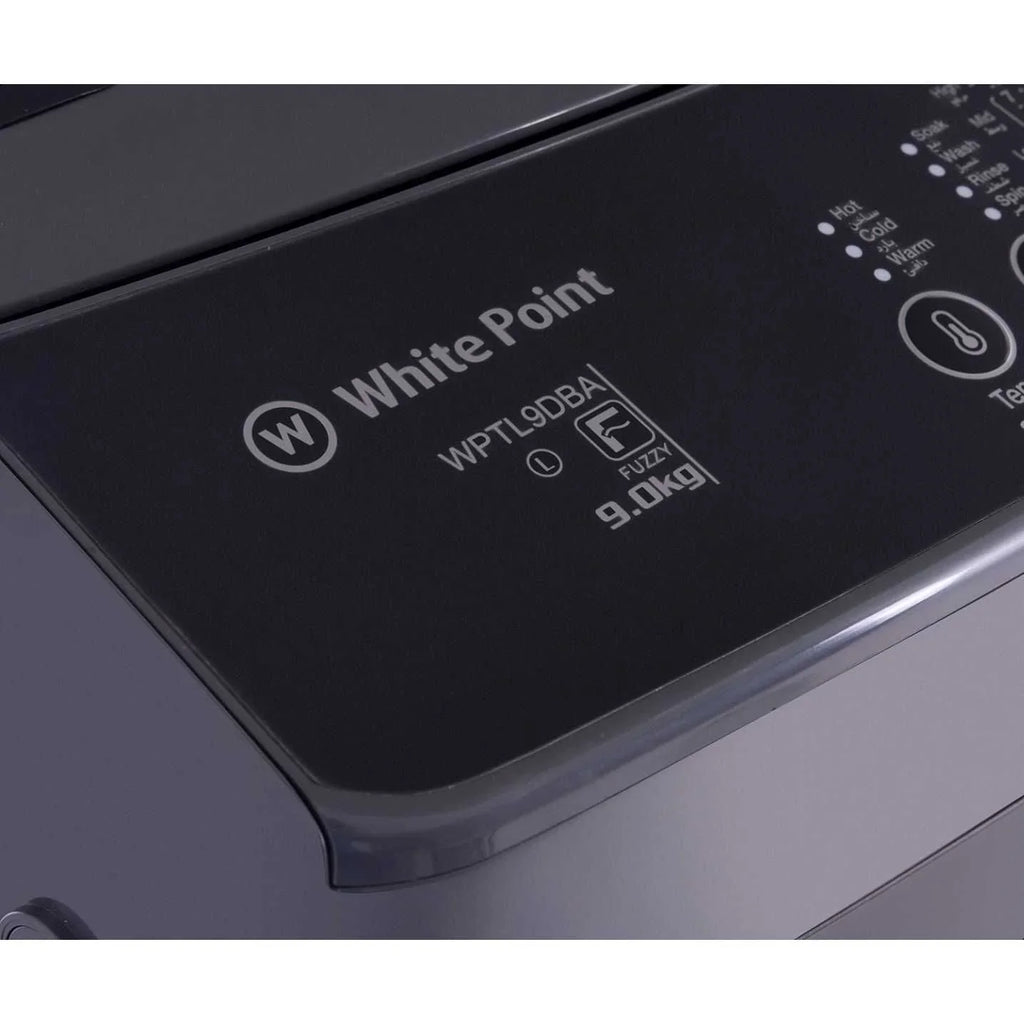 White Point Top Load Automatic Washing Machine, 9 kg, Grey - WPTL9DBA - ESTORES