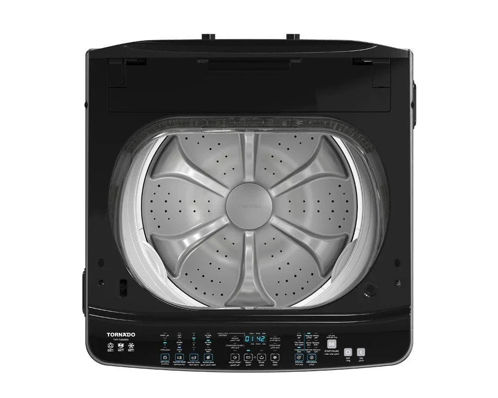 TORNADO Digital Top Automatic Washing Machine , 15 Kg , With Ddm Inverter Motor , Grey - Twt - Tld15Rds - ESTORES