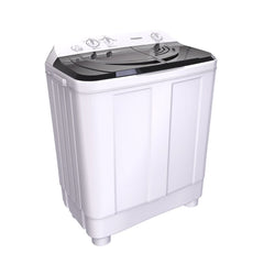 TORNADO Top Load Half Automatic Washing Machine, 10 kg, White Black - TWH-Z10DNE(W)BK